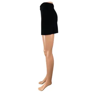 Princess Polly Women's Black Linen High Rise Mini A-Line Straight Pencil Skirt 4 thumbnail 2