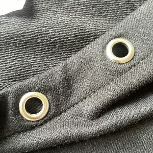 Venus Black Long Sleeve Top with Eyelet Detail thumbnail 3