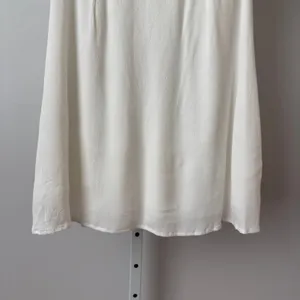 Lush S‎ White Mini Dress V-Neck Tie Short Sleeve Bridal Graduation Cottage thumbnail 3