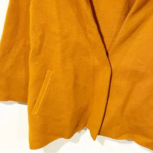 Anthropologie Moth Medium Mustard One Button Half Sleeve‎ Jacket Blazer Coat thumbnail 2