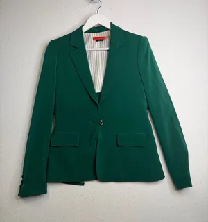 Alice + Olivia Emerald Green Women’s Fitted Blazer Small thumbnail 1