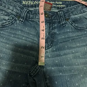 5/$30 🎈 Merona womens Polka dot skinny jeans size 2 thumbnail 9