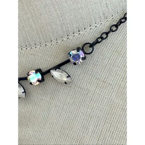 Black Metal Aurora Borealis Y-Necklace thumbnail 4