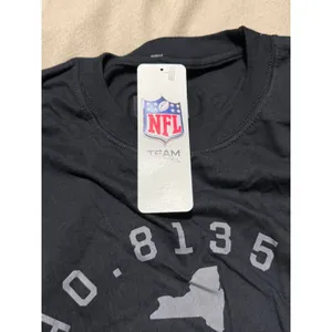 NFL Team Apparel New York Coordinates Long Sleeve Graphic T-Shirt Black Medium thumbnail 3