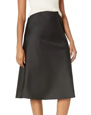 The Drop Silky Slip Skirt Black Size M thumbnail 1
