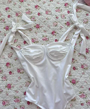 White Tank Bodysuit thumbnail 2