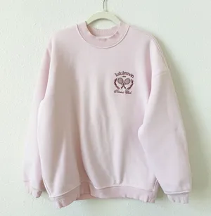 Lululemon Heavyweight Fleece Pullover Tennis Club Strawberry Milkshake Sz Small thumbnail 1