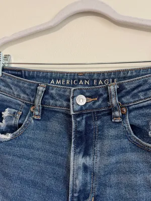 American Eagle Mom Straight Jean Size 8 Stretch AE thumbnail 2