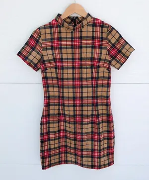 SheIn Holiday Plaid Dress thumbnail 1