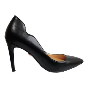 Petit Cadeau Lavinia Black Vegan Leather Stilettos Women's Size 7 thumbnail 8