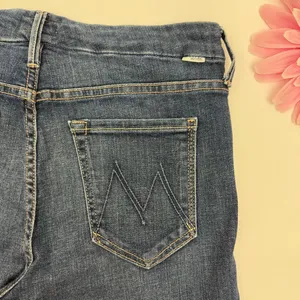 Mother Denim The Looker Ankle Fray Skinny Cigarettes Jeans Girl Crush Blue Wash thumbnail 9