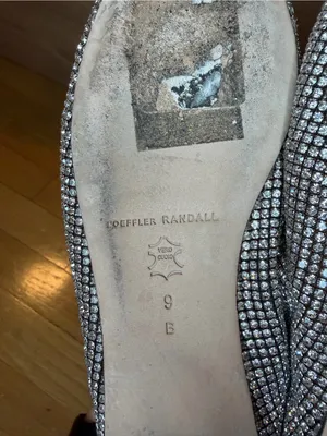 Loeffler Randall Leonie Crystal Mesh Mary Jane Flats in Silver - Size 9 thumbnail 7