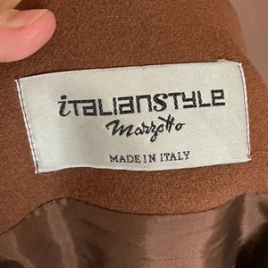 Vintage Italian Style Marzotto Wool Long Peacoat W8 Brown thumbnail 6