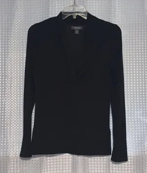 Kenneth Cole Reaction blouse Long Sleeve V-Neck thumbnail 2