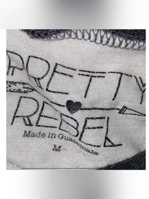 Pretty rebel white grey short sleeve shirt top thumbnail 2