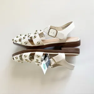 Universal Threads Winnie White Studded Strappy Fisherman Sandals Women’s 9.5 NEW thumbnail 4