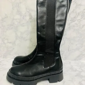 Princess Polly Black Douglas Boots thumbnail 1
