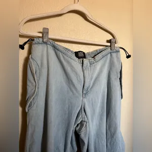 UO BDG low rise tech baggy cargo denim‎ pants size large gorpcore thumbnail 3