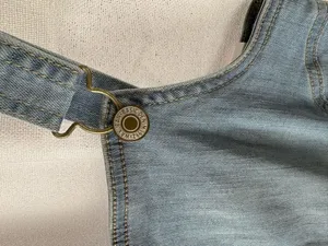 Wax Jean Denim Dress Overalls Size Medium NWT thumbnail 2