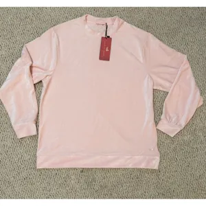 NWT Southern Marsh Courtney Corduroy Lounge Shirt Pink Velour Small Preppy thumbnail 6