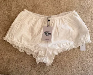 Princess Polly Micro Lace Trim Shorts thumbnail 1