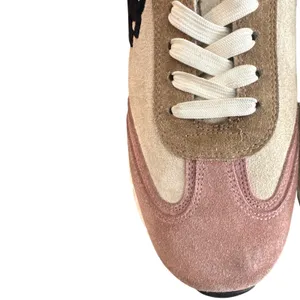 Tory Burch Good Luck Trainer Suede Chunky Sneakers Pink Moon Cream Size 10 thumbnail 11