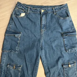 NWOT Daisy Blue‎ Wide Leg Cargo Jeans thumbnail 5