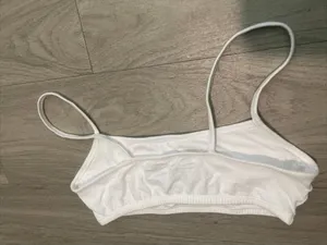 Fruit of the Loom White Cotton Bralette thumbnail 3