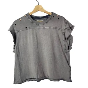 Free People We the Free Purple Burnout Warrior‎ Short Sleeve Tee S thumbnail 3