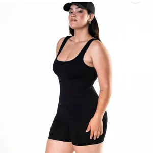 NWT HeyShape Square Neck‎ Shapewear Jumpsuit in Brown Sz Large thumbnail 2