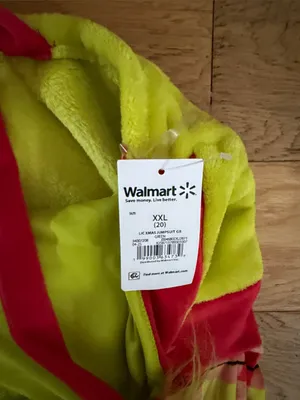 NWT - XXL (20) - Grinch Plaid Knit Pajama Set - Lime & Red thumbnail 8