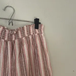 NWT Striped Pink and White Wide-Leg Pants Size XL thumbnail 4