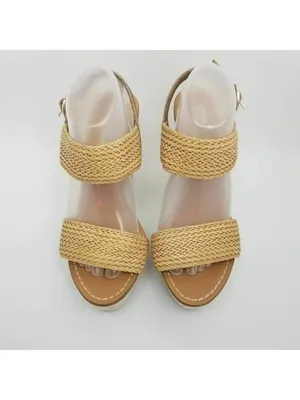 Steve Madden Engel Womens Woven Slingback Platform Wedge Heel Sandal Size 9.5 M thumbnail 6