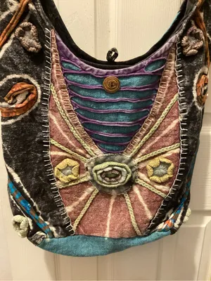 Rising International Multicolor Embroidered Shoulder Bag thumbnail 2