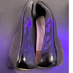 Salvatore Ferragamo Patent Leather Wedges Womens 6.5 Black Shoes Office Casual thumbnail 9