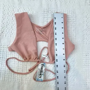 Frankies Bikinis XS Shea ribbed bikini top SW2 3423 thumbnail 3