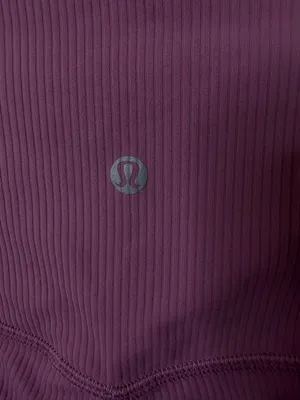 Lululemon Align Ribbed High-Rise Pant 25"‎ Velvet Dust Womens Size 10 thumbnail 4
