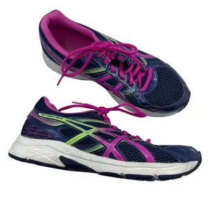 ASICS Gel Contend 3 Blue & Pink Running Shoes Sneakers Womens 8 Bright Colorful thumbnail 2