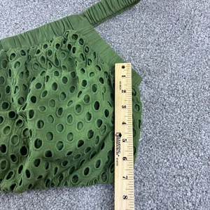 Marie Oliver Womens Pesto Giselle One‎ Shoulder Eyelet Cotton Boho Luxury New thumbnail 3