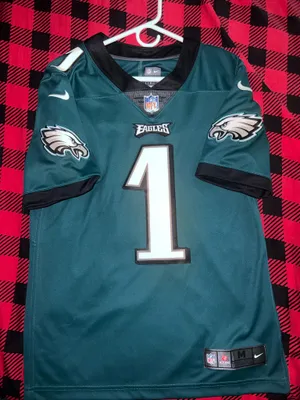 Men's Philadelphia Eagles Jalen Hurts Nike Midnight Green Team Game Jersey thumbnail 4