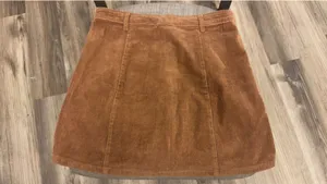 Forever 21 Brown Button Down Skirt thumbnail 3