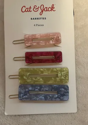 Cat & Jack Marble Effect Rectangular Barrettes thumbnail 1