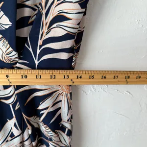Vero Moda Tropical Romper Size S‎ Navy Palm Print Blue Lace Back Coastal Chic thumbnail 10