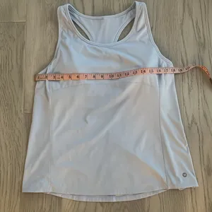 Hurley Light Blue Tank Top Built in Bra Medium thumbnail 4