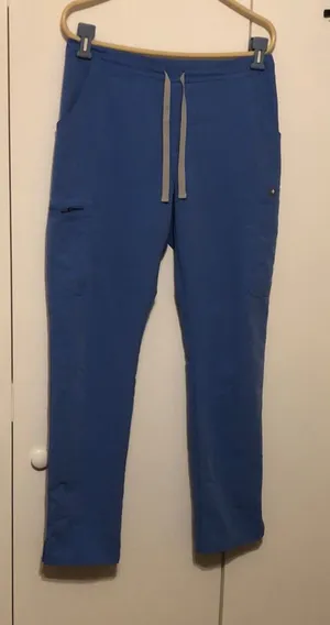 Figs Yola Skinny Scrub Pants Women’s Size Small Ceil Blue Color thumbnail 1