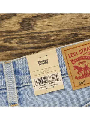 NWT Levi's Womens 501 Button Fly Jeans 94417268 County Fair Blue 26x30 thumbnail 12