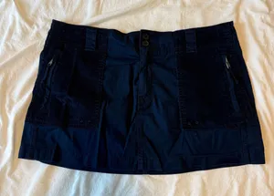 Abercrombie & Fitch 2000’s mixed fabric micro mini skirt NWT thumbnail 1