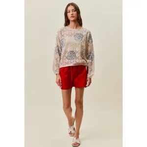 SO ME Seashell Lightweight Sweater Top thumbnail 15