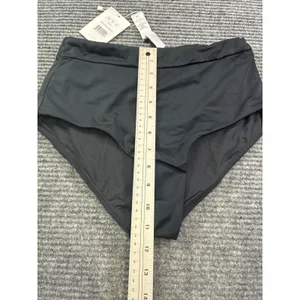 Andie Swim The Wide Band High Waist Bikini Bottom Black XS Classic Sexy AB454 thumbnail 4