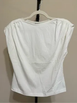 NWT Anthropologie x Nation Los Angeles Cotton Rebecca Boat-Neck Top thumbnail 4